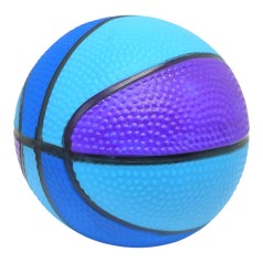 М'яч гумовий баскетбольний, 10 см (синій-фіолетовий)
