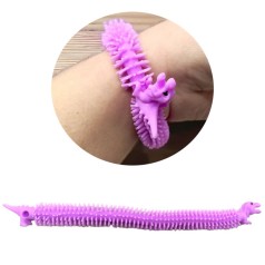 Браслет Динозаврики сиреневый