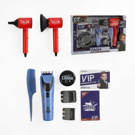 Набір барбера A-Toys "Салони краси" з феном та тримером (коробка 48 шт.)