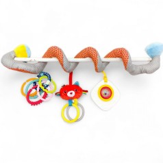 Погремушка животного мягкая спираль с прорезывателем,колокольчик вид 1