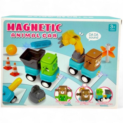 Магнітний конструктор, рухомі елементи, тріскачка, в коробці (ВИД 2)