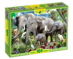 Пазли 160, Арт. ЄГ-05. Слоні ТМ Енергія+