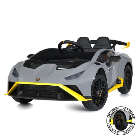 Машина M 5034EBLR-11 (1шт) 2,4G р/к, 1акум24V8AH, 2мот*200W,дрифт, муз, світло, MP3, USB, EVA, шкіра,сірий