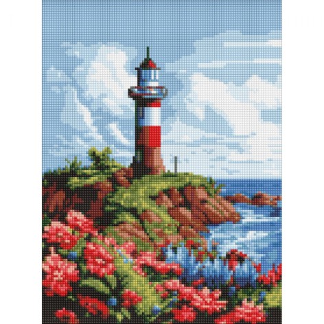 Алмазна мозаїка "Мальовничий край" 30х40 см