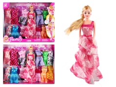 Кукла с нарядами 29см, платья 12 шт., кор., 42-32,5-6 см 