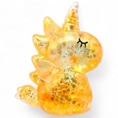 Антистрес "Єдиноріжка" 10 см, помаранчева