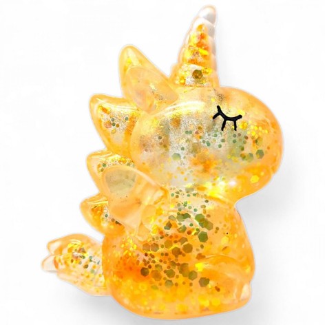 Антистрес "Єдиноріжка" 10 см, помаранчева