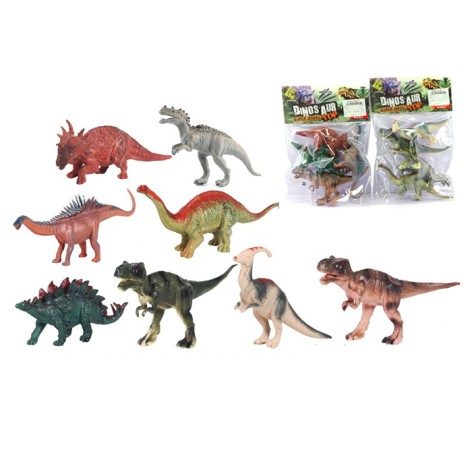 Фигурка динозавр, набор 4шт, от 14см, 2вида, в п/е 20-26-4см 