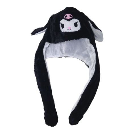 Шапка с ушками аниме "Куроми" с подсветкой черная
