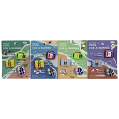 Закладка-скріпка для книг силіконова 3 шт."Напої" 6 см (мікс видів)