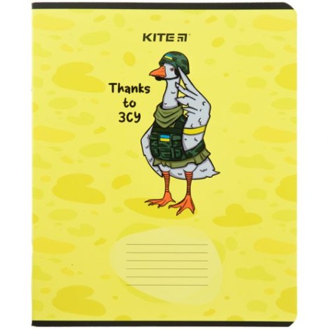 Тетрадь в линию "Храбрые животные: Гусь", 24 листа