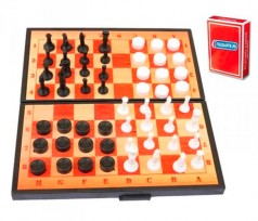 Шахи 3 в 1 (шашки+нарди-шахи+картки) Максимус