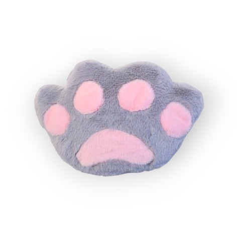 М'яка іграшка подушка Лапка сіро-рожева, 20*25см