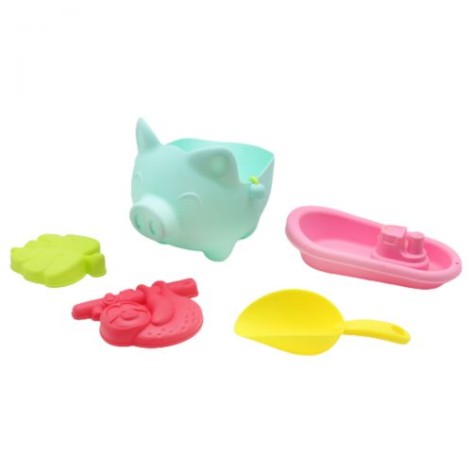 Силіконовий набір для пісочниці "Порося", блакитний