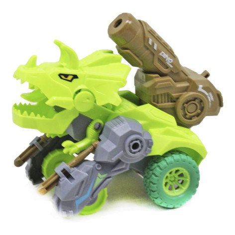 Машинка "Гармата-динозавр", салатова
