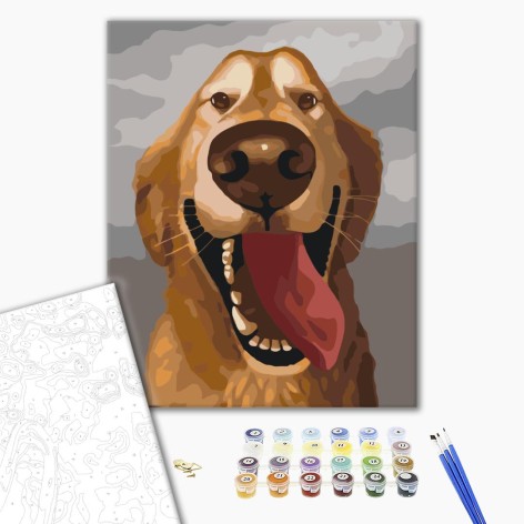 Картина по номерам: Счастливый друг 40*50