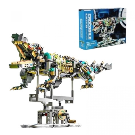 Конструктор "Крокодил", 996 деталей, подсветка, подвижные элементы, в коробке