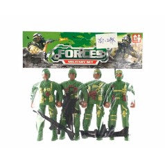 Військовий набір 4 солдата зі зброєю, п/е 