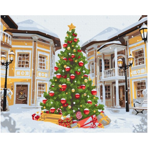 Картина за номерами "Головна новорічна красуня"