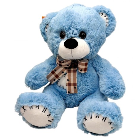 Мягкая игрушка "Мишка Вєня" (ГОЛУБОЙ) 37 см.