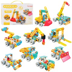 Конструктор будівельна техніка, 9в1, 153дет, в кор-ці, 34-24-7см /18/