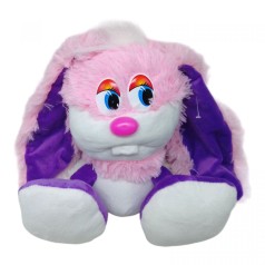 Коротышка заяц розовый с фиолетом