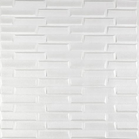 3D панель самоклеющаяся кладка 770х700х5мм Белая (031) SW-00000167