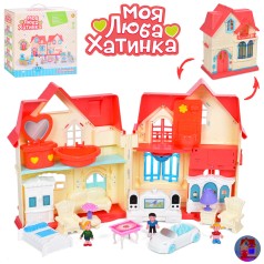 Домик игровой с фигурками и мебелью, свет, звук WD-932D