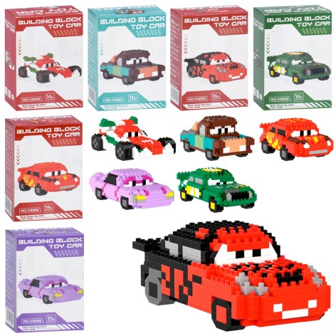 Конструктор машина, 6 видов, в кор-це, 8-12,5-5см /96/