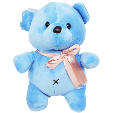 Мягкая игрушка медвежонок голубой