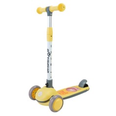 Самокат дитячий 3-х коліс, 2 колеса - PU світло, заднє - пластик,у коробці (ЖОВТИЙ)