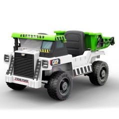 Вантажівка JS3198EBLR-1 (1шт) р/к2,4G, 4мотори(2х35W,2х18W), 1акум12V9AH, шкір.сидіння,MP3, USB, колесаEVA, білий