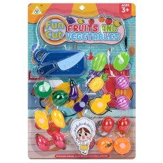 Продукти на липучці, овочі/фрукти, дошка, ніж, на листі, 28-41-2,5см /96/