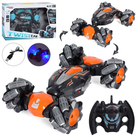 Р/К машинка 2,4G, аккум, 26см, 1:20, трюкова, USBзар, 2 кольори, в кор-ці, 37-25-8,5см 