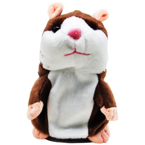 Интерактивный хомяк-повторюшка, коричневый