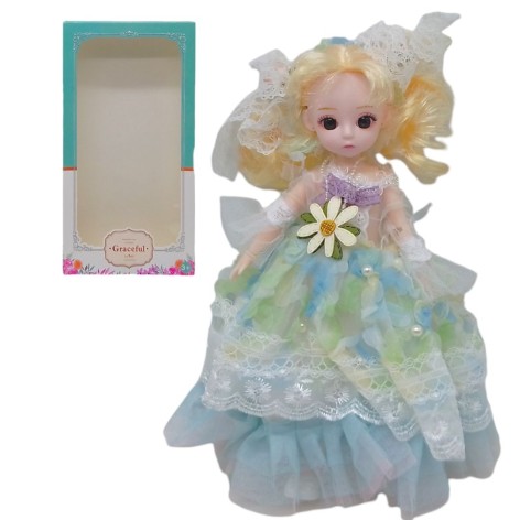 Лялька шарнирная "Graceful" (30 см), салатовая