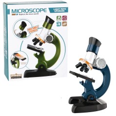Микроскоп со светом синий