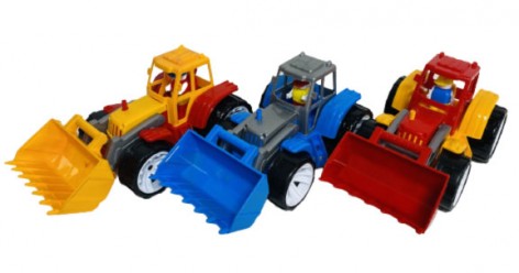 Трактор игрушечный BAMS 1 ковш цветной Bamsic
