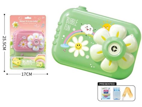 Установка з мильними бульбашками 2 види, “Камера”, звук, підсвічування, мелодії, від батар., мильний концентрат, на листі 