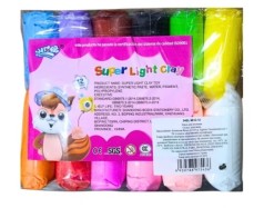 Пластилін супер легкий "Super" 12кол*40g opp
