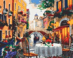 Картина за номерами Венеціанське кафе (40x50) (RB-0088)
