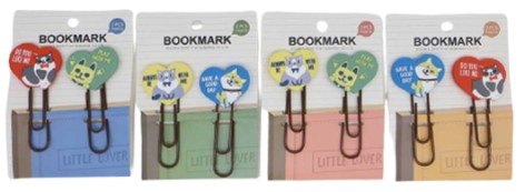 Закладка-скрепка для книг силиконовая 2 штуки 