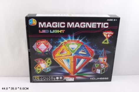 Магнитный конструктор 70дет., в коробке 44*35*6см 