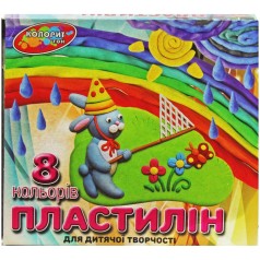 Пластилин 155г 8цв 
