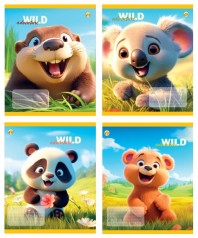 Зошит 12 арк.коса лінія Тверда ТА53107 Пригоди, 25/600, 4к. ціна за 25 шт.