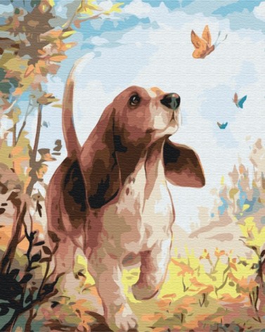 Картина за номерами: Слідом за метеликами 40*50 BS51950