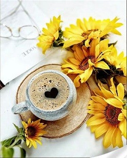 Набор для творчества алмазная картина Кофе с подсолнухами Strateg размером 30х40 см кр (GM86120)