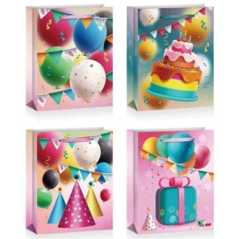 Пакет подарунковий (26х10х32 см), мікс видів