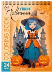 Розмальовка з наліпками 148 х 210 мм,100г,12 аркушів, друк 4+4.Спіраль диз:24221