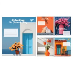 А5/60 кл. Yes Charm of Colors, зошит учнівський загальний, ціна за 10 шт. //